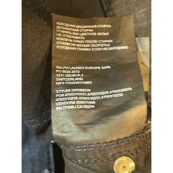 Club Monaco Womens Jeans Straight Leg Mid Rise Five Design Pockets Blue Size 30 - Picture 10 of 11